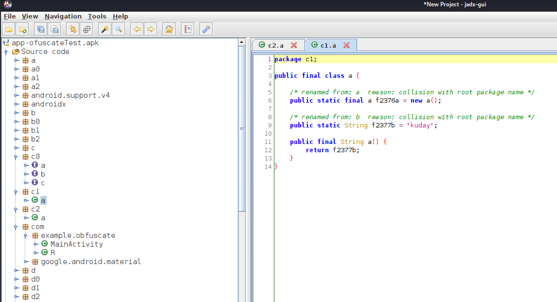 Splice Obfuscate Obfuscate – Android – Beren Kuday GÖRÜN